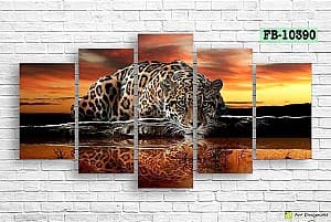 Tablou multicanvas Art.Desig Leopard FB-10390