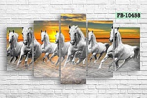 Tablou multicanvas Art.Desig Horses FB-10458