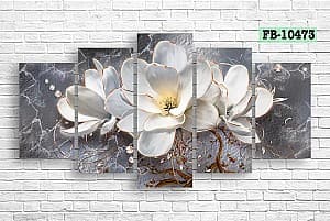 Tablou multicanvas Art.Desig White flowers FB-10473