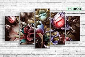 Tablou multicanvas Art.Desig Flowers FB-10482