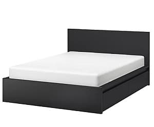 Кровать IKEA Malm + 2 ящика для хранения черно-коричневый 160 × 200 см
