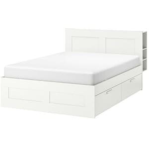 Кровать IKEA Brimnes White Lonset 160×200 cm