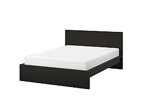 Кровать IKEA Malm black-brown Lonset 180×200 см