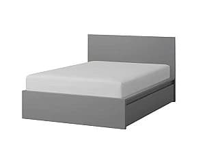 Кровать IKEA Malm Gray Luroy 140×200 см (2 ящика для хранения)