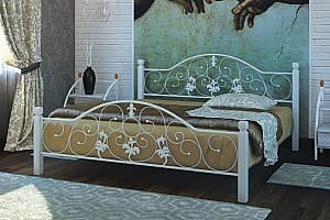 Кровать Металл-Дизайн Жозефина 160x190 (деревянные ножки) Белый