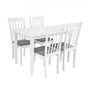 Набор стол и стулья DP Houston White (4 стулья)