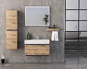Комплект мебели для ванной Nplus Mondeo 80 Берлин/Матовый Антрацит