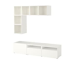 Living IKEA Besta / Eket White