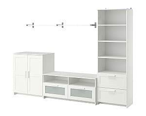 Стенка IKEA Brimnes / Bergshult White 258x41x190 см