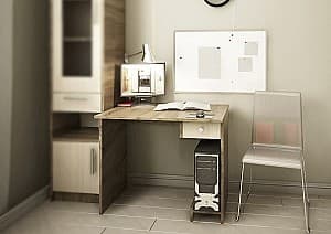 Офисный стол PS КС-0 трюфель/шамони светлый