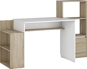 Офисный стол MG-Plus Table 2 дуб сонома/белый