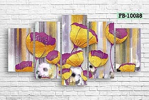 Tablou multicanvas Art.Desig Flowers FB-10028