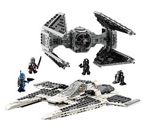 Constructor LEGO Star Wars 75348 Mandalorian Fang Fighter vs TIE Interceptor