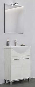 Комплект мебели для ванной Savini Due Rubino 550 + Зеркало (678+520) 4101+213/EL