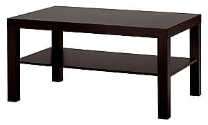 Журнальный столик IKEA Lack 90x55 (Черно-Коричневый)