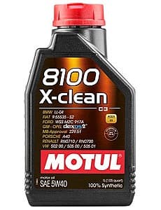 Моторное масло Motul 5W40 8100 X-CLEAN 1л
