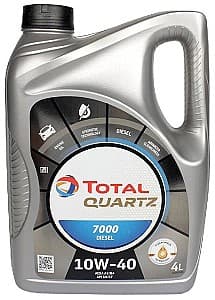 Моторное масло Total Quartz D7000 10W40 4л