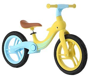Bicicleta fara pedale 4Play Dolphin Blue-Yellow
