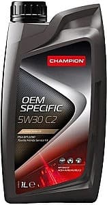 Моторное масло Champion Oem Specific 5W30 C2 1л