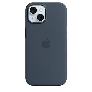 Husă Apple iPhone 15 Silicone Case with MagSafe Storm Blue