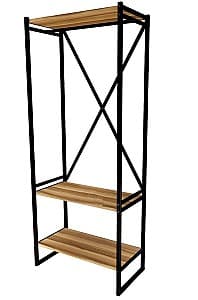 Стеллаж Fabulous Metal Coat Stand Walnut/Black