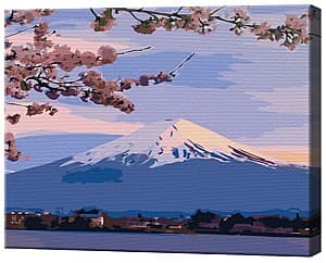 Tablou pe numere Art Gallery Fudji și sakura, 30х40 cm