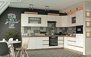 Кухонный гарнитур Sokme Soft 3.2x2.4 м вотан/белый