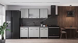 Кухонный гарнитур ML Mobila Омега-5 2м Серый/Черный