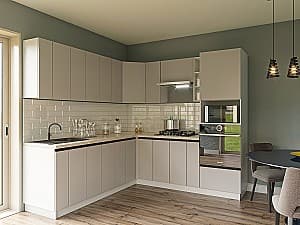 Кухонный гарнитур Confort-NV Альфа 2.2x2.2 м Серый Камень