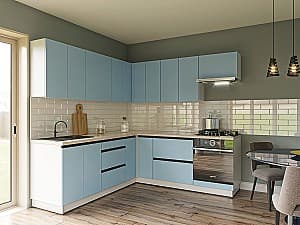 Кухонный гарнитур Confort-NV Альфа 2x2 м Голубой Прибой