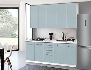 Кухонный гарнитур Modern Bono H110 2.0m (White/Blue)