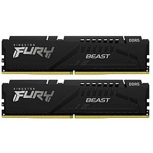 Оперативная память Kingston Fury Beast 64GB DDR5-6000MHz (KF560C36BBEK2-64)