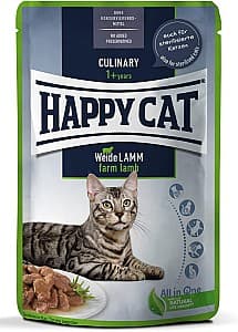 Hrană umedă pentru pisici Happy Cat Culinary Meat in Sauce WeideLamm 85 g