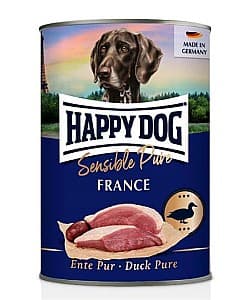 Влажный корм для собак Happy Dog Ente Pur duck France 800g