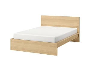 Кровать IKEA Malm дубовый шпон белый/Luroy 180x200 см