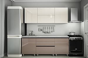 Кухонный гарнитур PS Гола-1 2 m High Gloss Cappuccino
