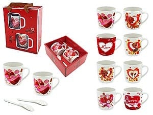 Set pentru ceai și cafea Sf.Valentine Love 2 buc. 210ml