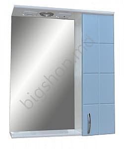 Зеркало в ванную S-M Domino 60 Белый-голубой