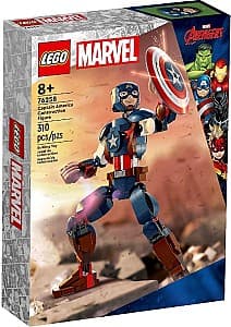 Constructor LEGO Marvel 76258 Captain America Construction Figure