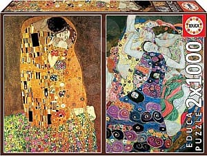 Пазлы Educa The Kiss + The Virgin, Gustav Klimt
