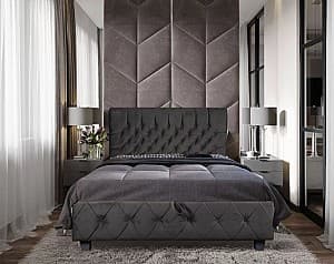 Кровать Alcantara Bianca 140x200 Textile Grey