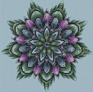Алмазная картина Strateg Floral pattern CA-0063