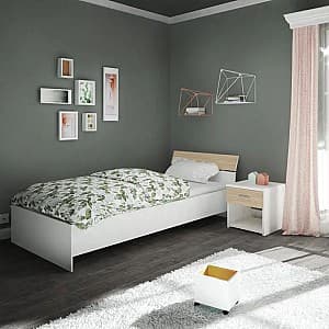Кровать Haaus Leco 90x200 (White/Elm), для 1 человека