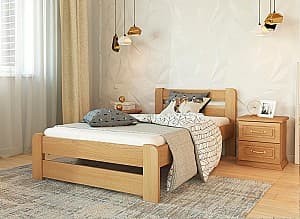 Кровать Mebil Lev Лира 90x200 Лак, для 1 человека