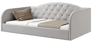 Кровать ML Mobila Лаура 5 90x200 Светло-Серый, мягкая, для 1 человека