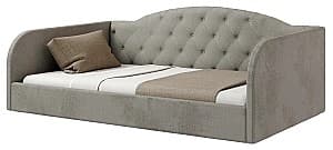 Кровать ML Mobila Лаура 5 90x200 Серый, мягкая, одноместная