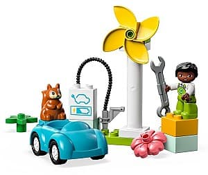 Constructor LEGO Duplo: Wind Turbine and Electric Car 10985
