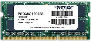 RAM PATRIOT Signature Line 1x8GB DDR3-1600MHz SODIMM