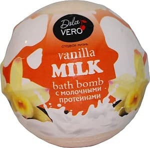 Бомбочка для ванны Aqua Cosmetics Dolce Vero Vanilla Milk