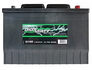 Автомобильный аккумулятор GigaWatt 110AH 680A JIS